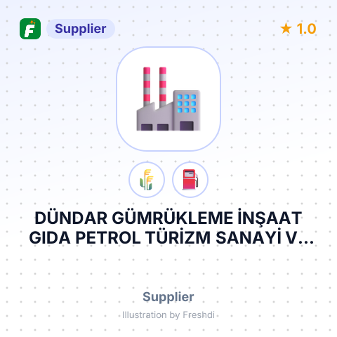 DÜNDAR GÜMRÜKLEME İNŞAAT GIDA PETROL TÜRİZM SANAYİ VE TİCARET LİMİTED ŞİRKETİ – summary card, no photo uploaded yet