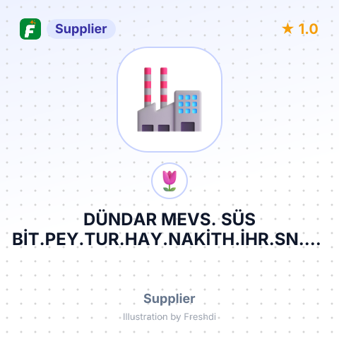 DÜNDAR MEVS. SÜS BİT.PEY.TUR.HAY.NAKİTH.İHR.SN.VE Tİ – summary card, no photo uploaded yet
