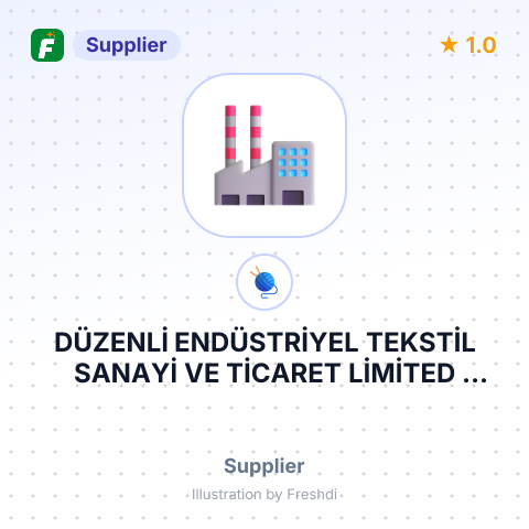 DÜZENLİ ENDÜSTRİYEL TEKSTİL SANAYİ VE TİCARET LİMİTED ŞİRKETİ – summary card, no photo uploaded yet