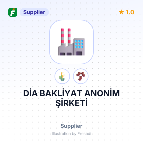 DİA BAKLİYAT ANONİM ŞİRKETİ – summary card, no photo uploaded yet