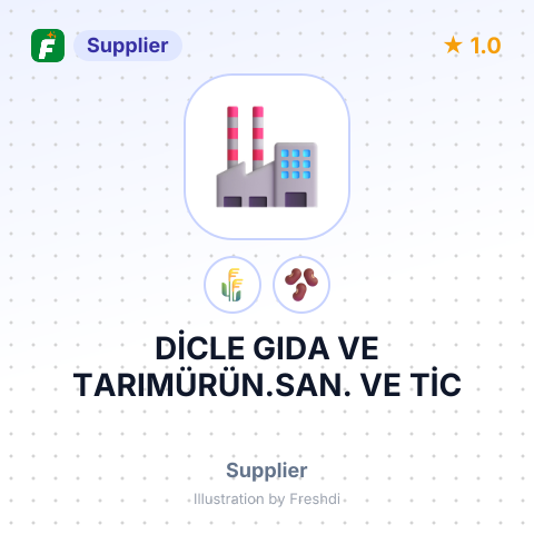 DİCLE GIDA VE TARIMÜRÜN.SAN. VE TİC – summary card, no photo uploaded yet