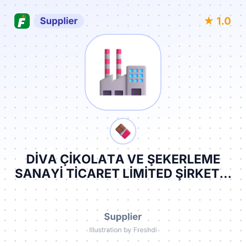 DİVA ÇİKOLATA VE ŞEKERLEME SANAYİ TİCARET LİMİTED ŞİRKETİ – summary card, no photo uploaded yet