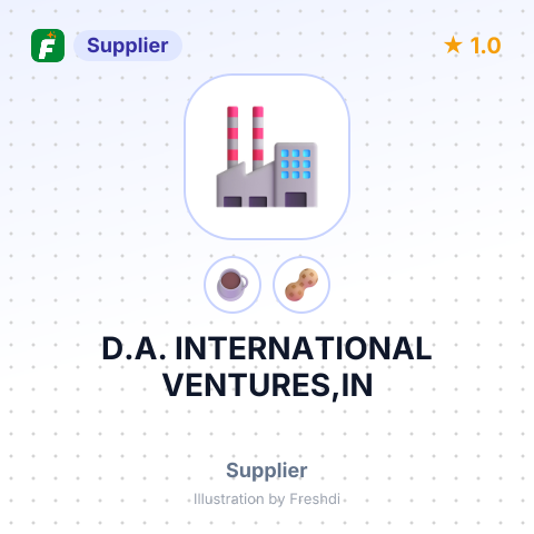 D.A. INTERNATIONAL VENTURES,IN – summary card, no photo uploaded yet