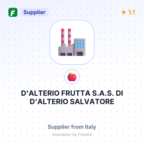 D'ALTERIO FRUTTA S.A.S. DI D'ALTERIO SALVATORE – summary card, no photo uploaded yet