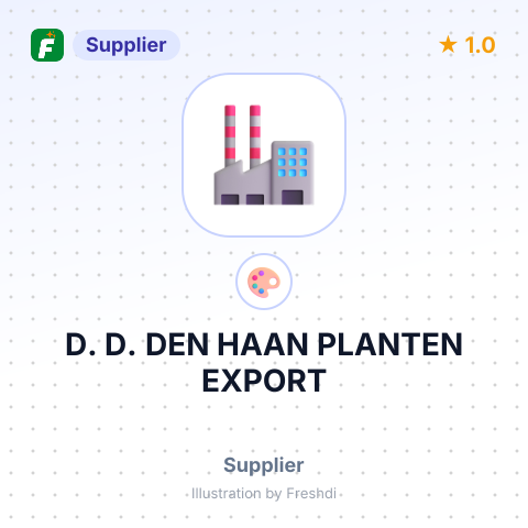 D. D. DEN HAAN PLANTEN EXPORT – summary card, no photo uploaded yet