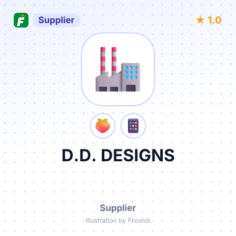 D.D. DESIGNS – summary card, no photo uploaded yet