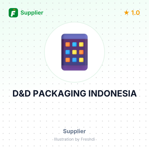 D&D PACKAGING INDONESIA – summary card, no photo uploaded yet