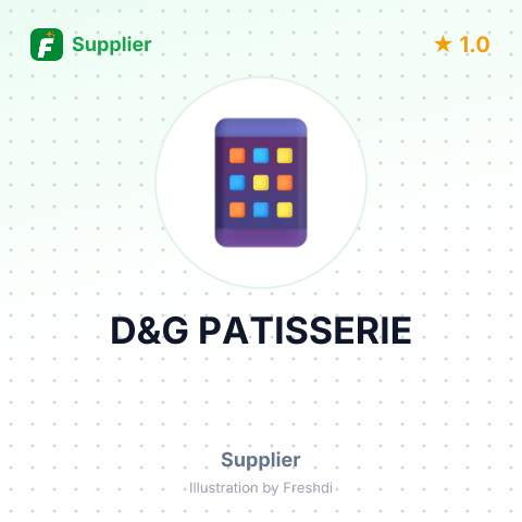 D&G PATISSERIE – summary card, no photo uploaded yet