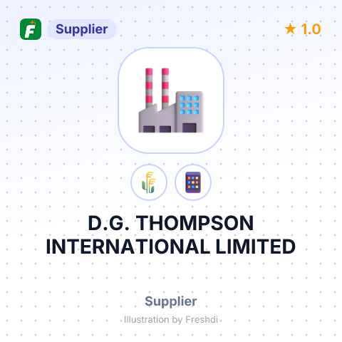 D.G. THOMPSON INTERNATIONAL LIMITED – summary card, no photo uploaded yet