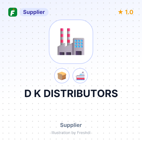 D K DISTRIBUTORS – summary card, no photo uploaded yet