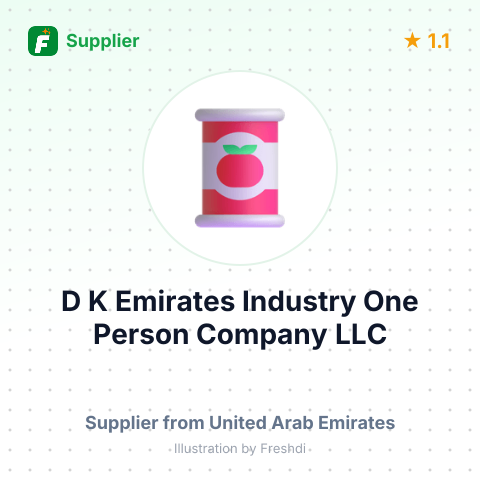 D K Emirates Industry One Person Company LLC – summary card, no photo uploaded yet