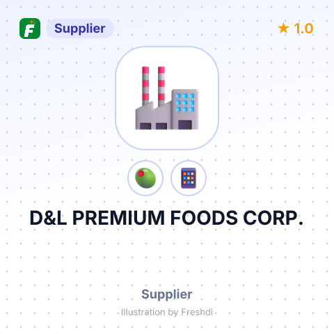 D&L PREMIUM FOODS CORP. – summary card, no photo uploaded yet