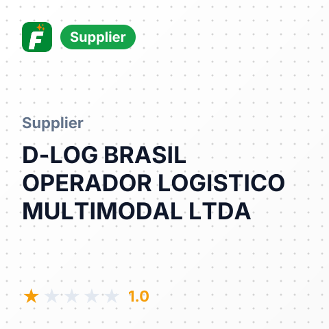 D-LOG BRASIL OPERADOR LOGISTICO MULTIMODAL LTDA – summary card, no photo uploaded yet