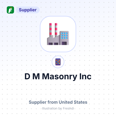 D M Masonry Inc – summary card, no photo uploaded yet