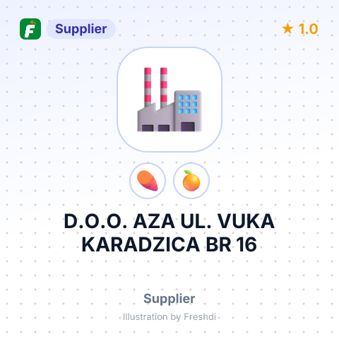 D.O.O. AZA UL. VUKA KARADZICA BR 16 – summary card, no photo uploaded yet