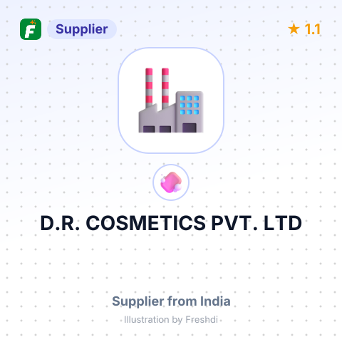 D.R. COSMETICS PVT. LTD – summary card, no photo uploaded yet
