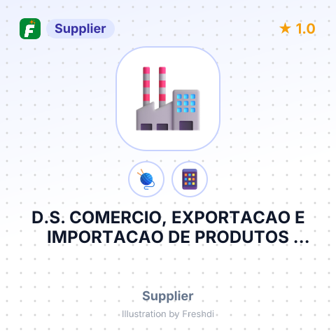 D.S. COMERCIO, EXPORTACAO E IMPORTACAO DE PRODUTOS AGRICOLAS LTDA – summary card, no photo uploaded yet