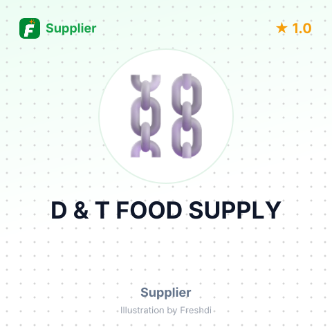 D & T FOOD SUPPLY – summary card, no photo uploaded yet