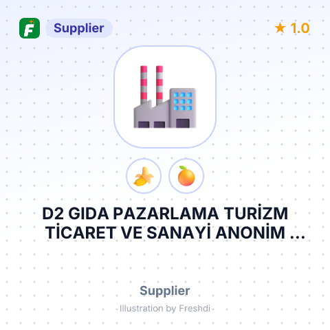 D2 GIDA PAZARLAMA TURİZM TİCARET VE SANAYİ ANONİM ŞİRKETİ – summary card, no photo uploaded yet