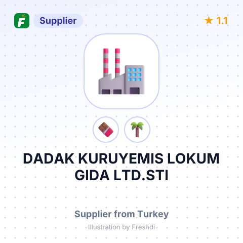 DADAK KURUYEMIS LOKUM GIDA LTD.STI – summary card, no photo uploaded yet