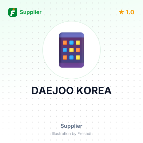 DAEJOO KOREA – summary card, no photo uploaded yet