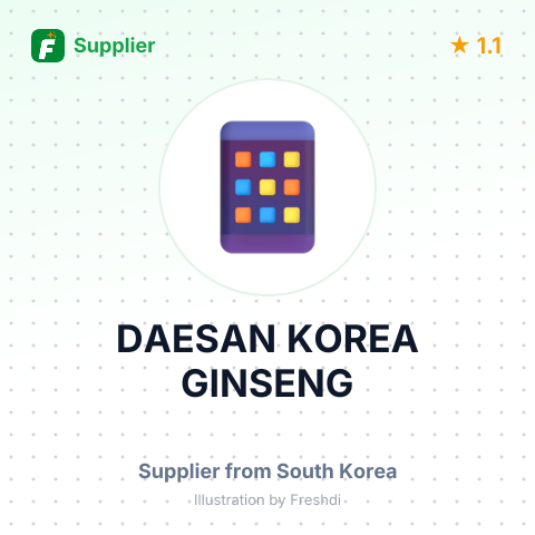 DAESAN KOREA GINSENG – summary card, no photo uploaded yet