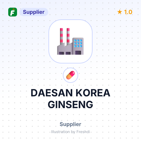 DAESAN KOREA GINSENG – summary card, no photo uploaded yet