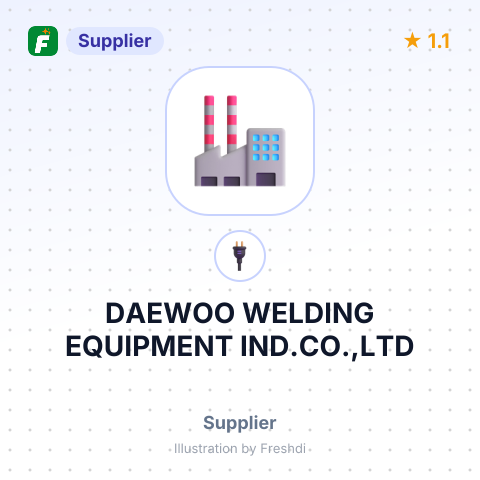 DAEWOO WELDING EQUIPMENT IND.CO.,LTD – summary card, no photo uploaded yet