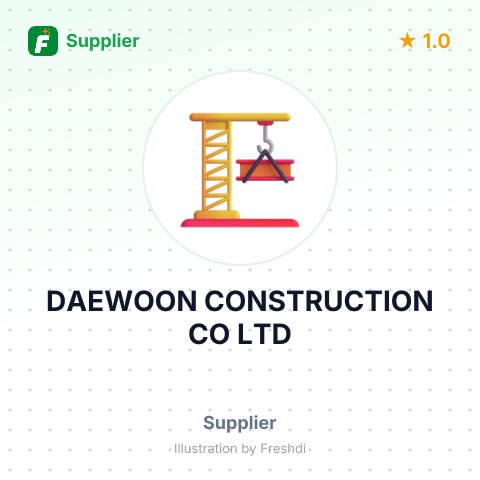 DAEWOON CONSTRUCTION CO LTD – summary card, no photo uploaded yet