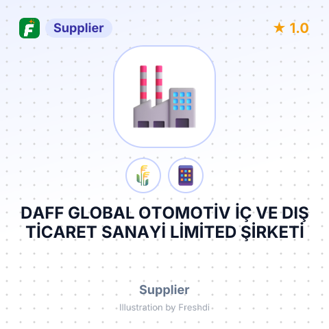 DAFF GLOBAL OTOMOTİV İÇ VE DIŞ TİCARET SANAYİ LİMİTED ŞİRKETİ – summary card, no photo uploaded yet