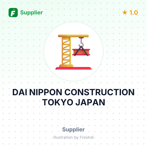 DAI NIPPON CONSTRUCTION TOKYO JAPAN – summary card, no photo uploaded yet