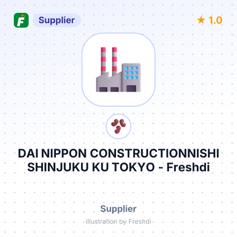 DAI NIPPON CONSTRUCTIONNISHI SHINJUKU KU TOKYO – summary card, no photo uploaded yet