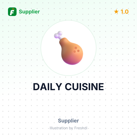 DAILY CUISINE – summary card, no photo uploaded yet