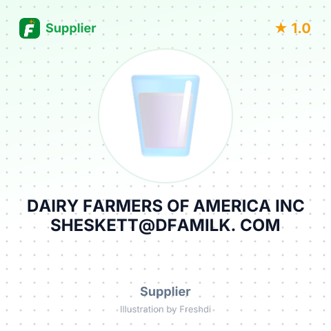 DAIRY FARMERS OF AMERICA INC SHESKETT@DFAMILK. COM – summary card, no photo uploaded yet