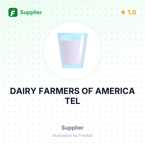 DAIRY FARMERS OF AMERICA TEL – summary card, no photo uploaded yet