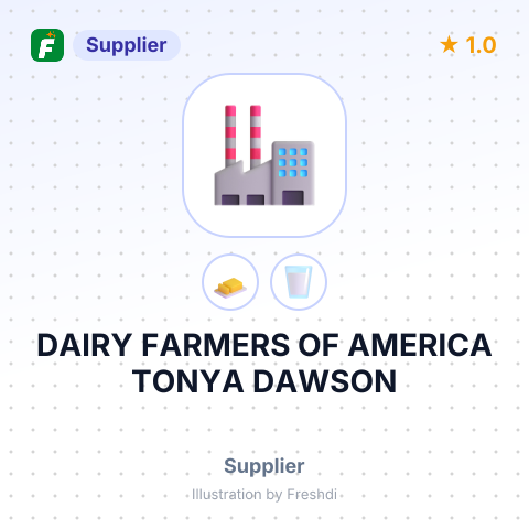 DAIRY FARMERS OF AMERICA TONYA DAWSON – summary card, no photo uploaded yet