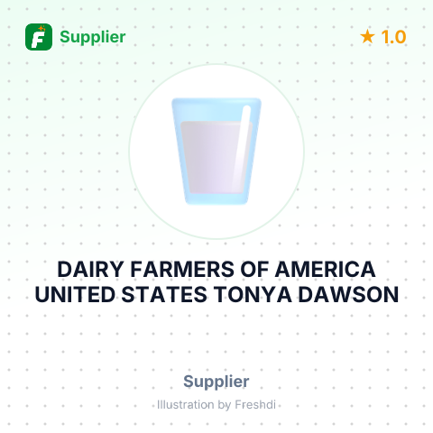 DAIRY FARMERS OF AMERICA UNITED STATES TONYA DAWSON – summary card, no photo uploaded yet