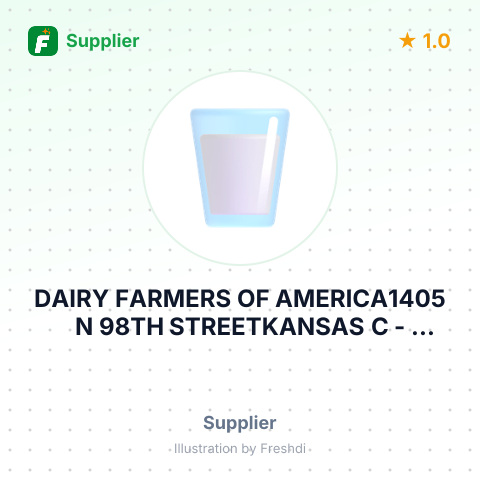 DAIRY FARMERS OF AMERICA1405 N 98TH STREETKANSAS C – summary card, no photo uploaded yet