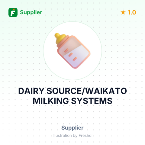 DAIRY SOURCE/WAIKATO MILKING SYSTEMS – summary card, no photo uploaded yet