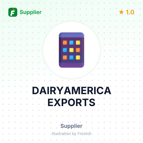 DAIRYAMERICA EXPORTS – summary card, no photo uploaded yet