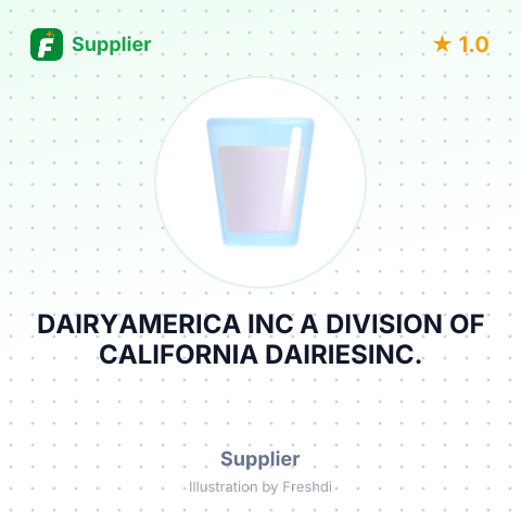 DAIRYAMERICA INC A DIVISION OF CALIFORNIA DAIRIESINC. – summary card, no photo uploaded yet