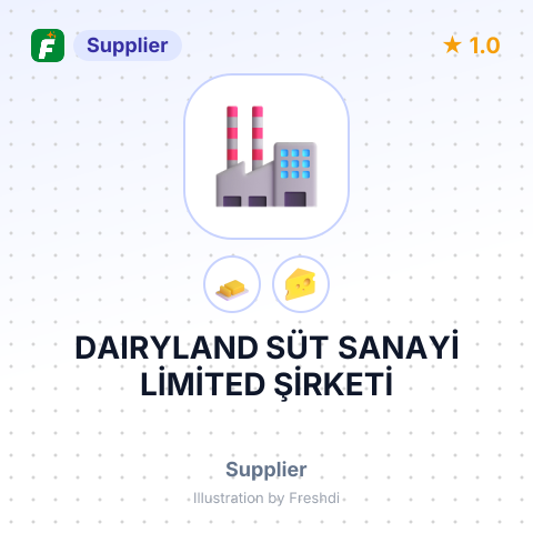 DAIRYLAND SÜT SANAYİ LİMİTED ŞİRKETİ – summary card, no photo uploaded yet