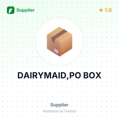 DAIRYMAID,PO BOX – summary card, no photo uploaded yet