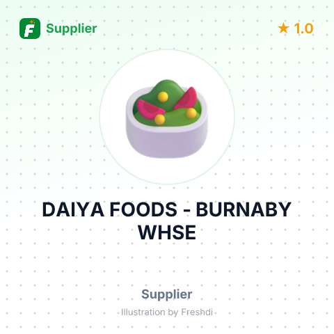 DAIYA FOODS - BURNABY WHSE – summary card, no photo uploaded yet