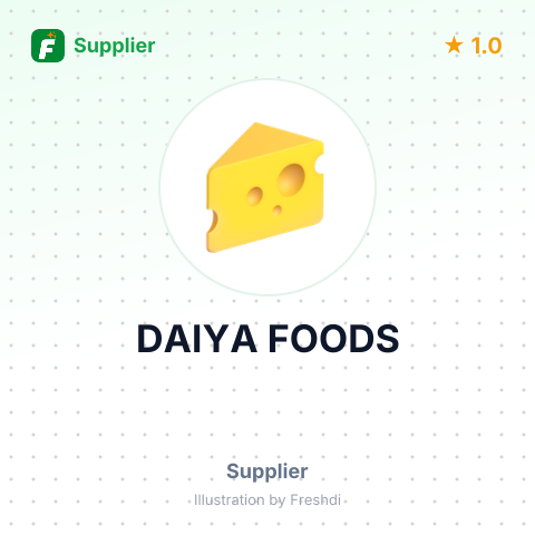 DAIYA FOODS – summary card, no photo uploaded yet