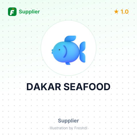 DAKAR SEAFOOD – summary card, no photo uploaded yet