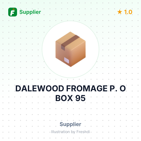DALEWOOD FROMAGE P. O BOX 95 – summary card, no photo uploaded yet