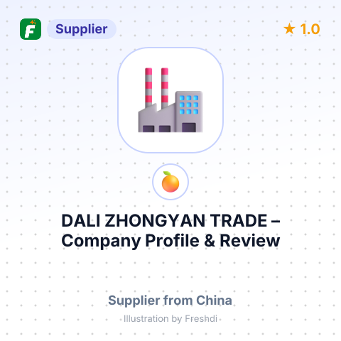 DALI ZHONGYAN TRADE – summary card, no photo uploaded yet