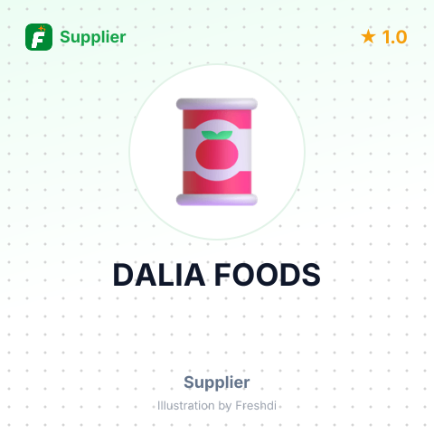 DALIA FOODS – summary card, no photo uploaded yet