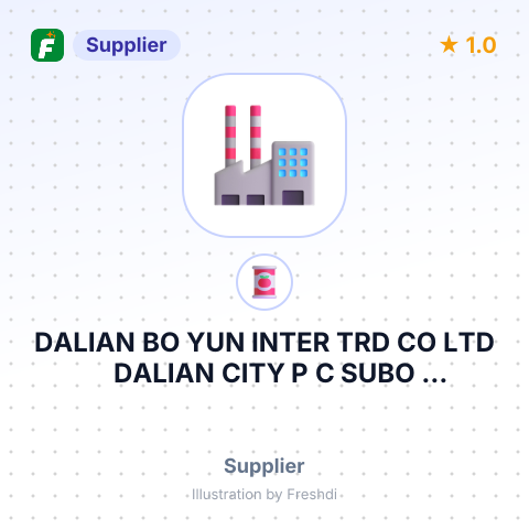 DALIAN BO YUN INTER TRD CO LTD DALIAN CITY P C SUBO INTERNATIONAL BV – summary card, no photo uploaded yet